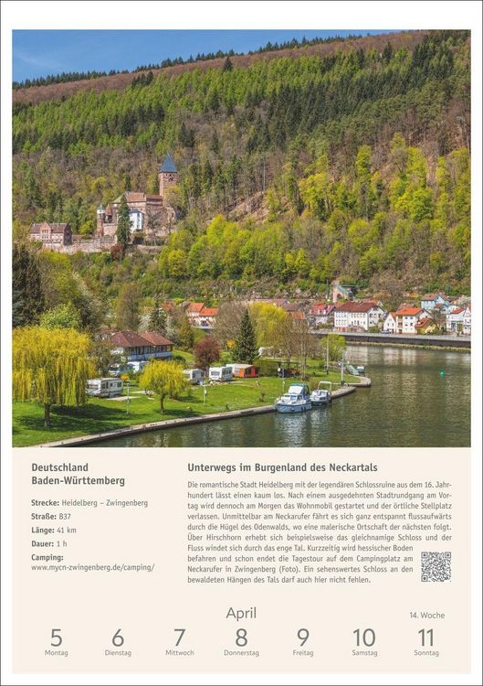 Produktbild: Campinglust Wochen-Kulturkalender 2027 - 53 unvergessliche Touren
