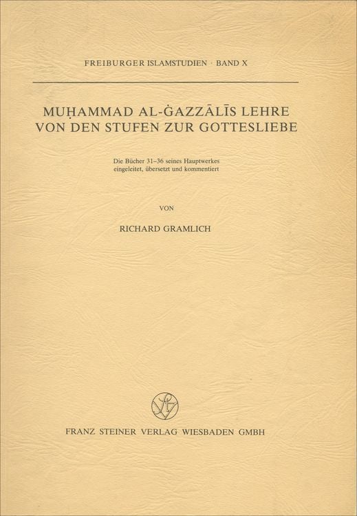 Produktbild: Muhammad al-Gazzalis Lehre von den Stufen zur Gottesliebe