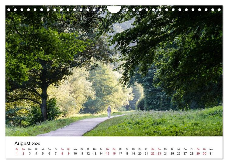 Produktbild: Wege in der Natur - Kraichgau und Enzkreis (Wandkalender 2026 DIN A4 quer), CALVENDO Monatskalender