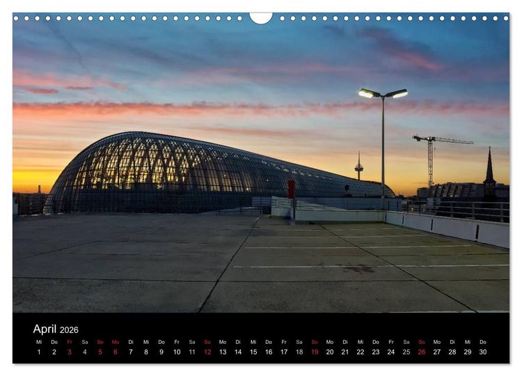 Produktbild: K&ouml;ln bei Nacht - dunkelbunte Stadt (Wandkalender 2026 DIN A3 quer), CALVENDO Monatskalender