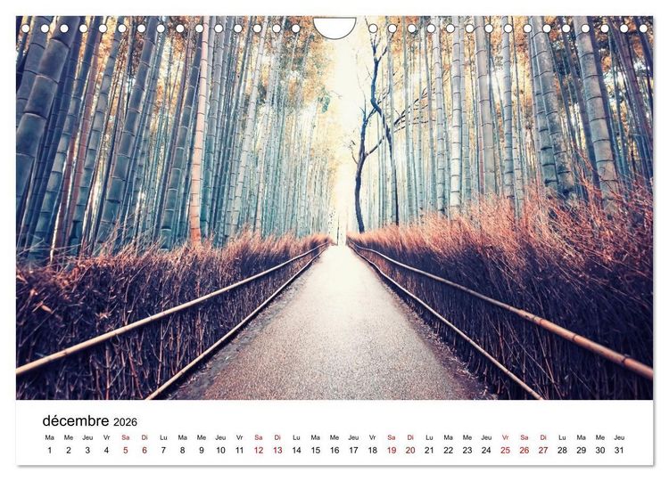 Produktbild: Merveilleux Japon (Calendrier mural 2026 DIN A4 vertical), CALVENDO calendrier mensuel