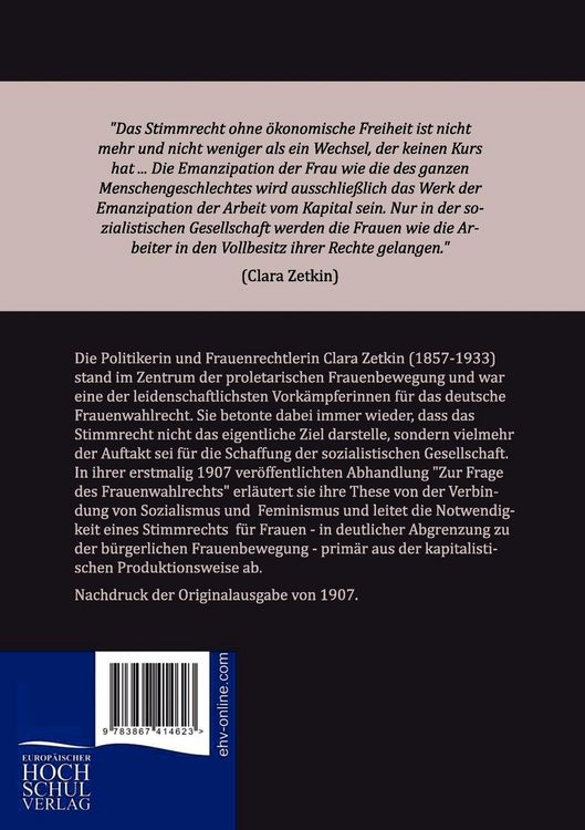 Produktbild: Zur Frage des Frauenwahlrechts