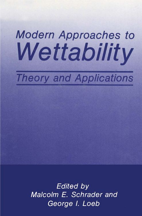 Produktbild: Modern Approaches to Wettability