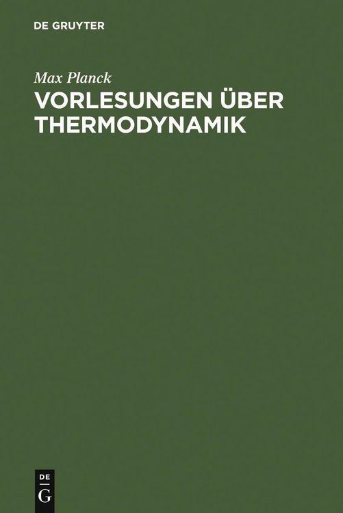 Produktbild: Vorlesungen &uuml;ber Thermodynamik