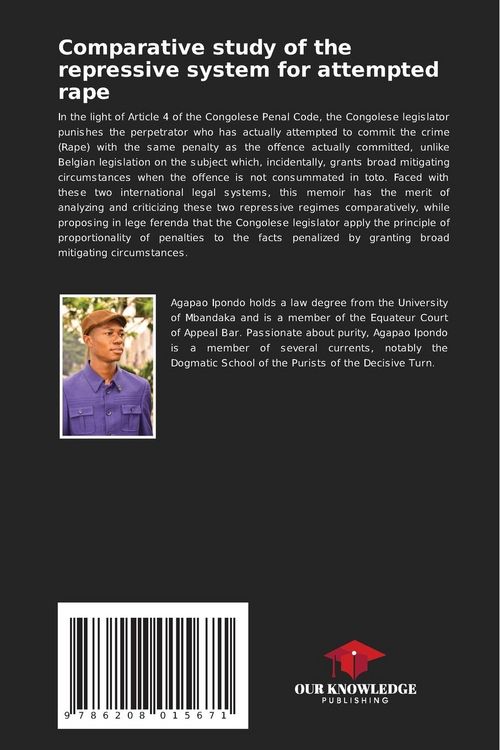 Produktbild: Comparative study of the repressive system for attempted rape