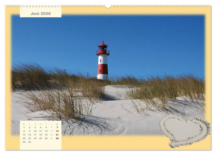 Produktbild: Leuchtt&uuml;rme Schleswig-Holsteins (hochwertiger Premium Wandkalender 2026 DIN A2 quer), Kunstdruck in Hochglanz