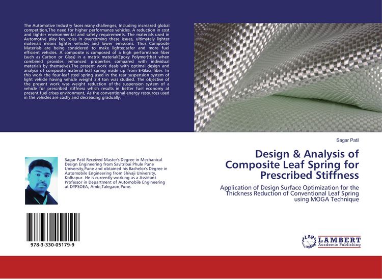Produktbild: Design & Analysis of Composite Leaf Spring for Prescribed Stiffness