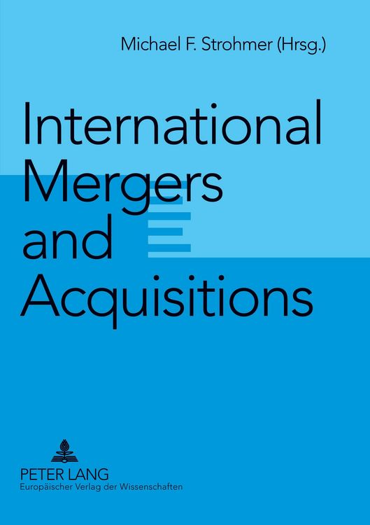 Produktbild: International Mergers and Acquisitions