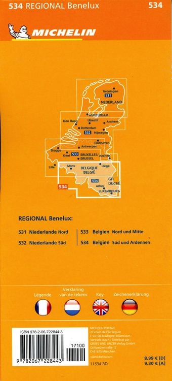 Produktbild: Michelin Belgien Süd