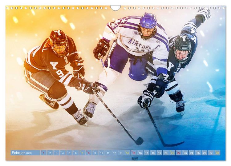 Produktbild: Eishockey - Fight (Wandkalender 2026 DIN A3 quer), CALVENDO Monatskalender