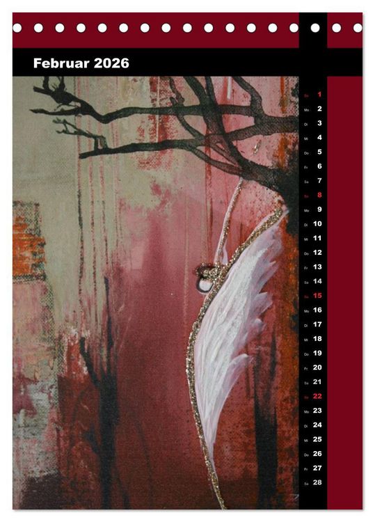 Produktbild: Farbenfrohe Engel (Tischkalender 2026 DIN A5 hoch), CALVENDO Monatskalender