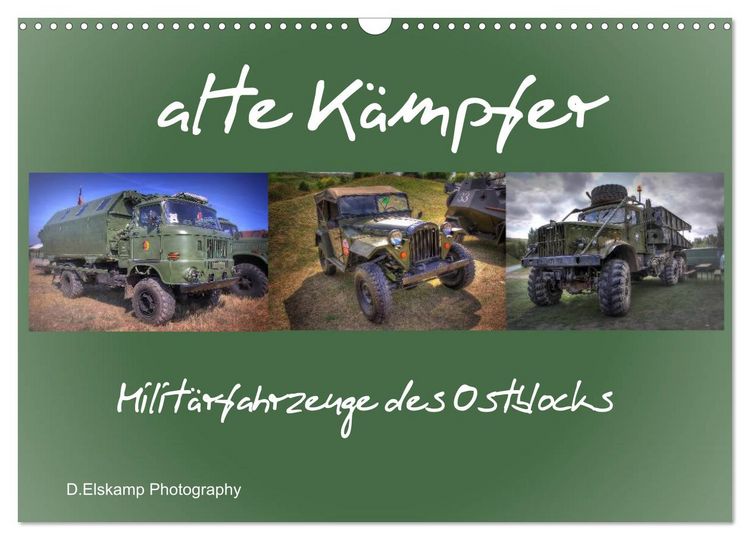 Produktbild: alte K&auml;mpfer- Milit&auml;rfahrzeuge des Ostblocks (Wandkalender 2026 DIN A3 quer), CALVENDO Monatskalender