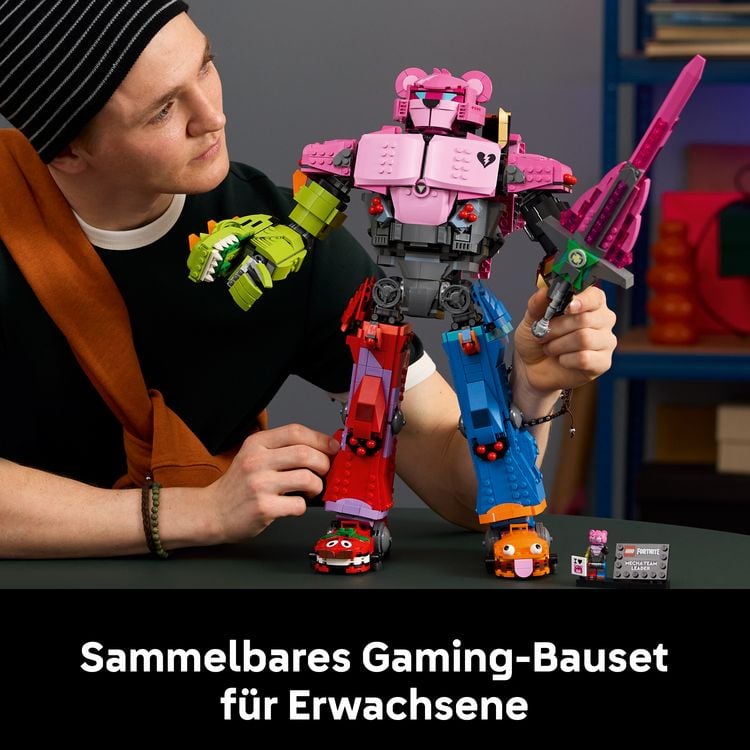 Produktbild: LEGO Fortnite 77078 Mecha-Anf&uuml;hrer, Bauset f&uuml;r Erwachsene mit Figur