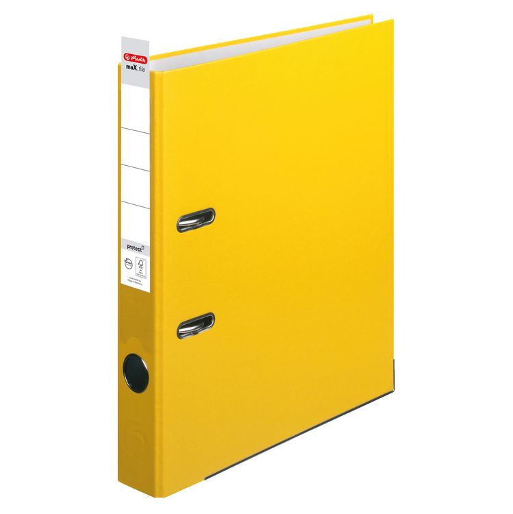 Produktbild: Herlitz Ordner maX.file protect A4 5cm gelb