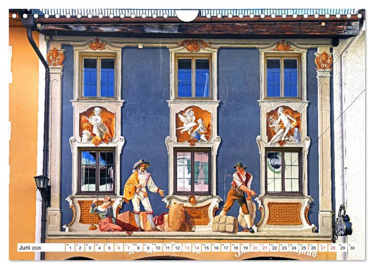 Produktbild: Oberbayerische L&uuml;ftlmalerei (Wandkalender 2026 DIN A4 quer), CALVENDO Monatskalender