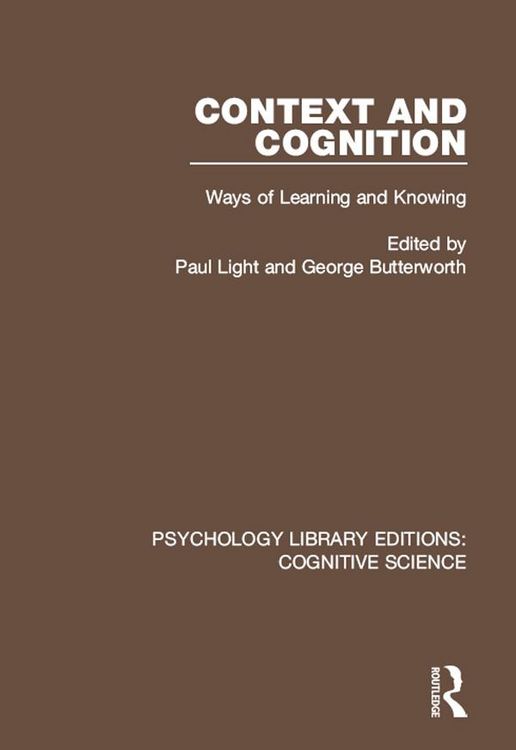 Produktbild: Context and Cognition