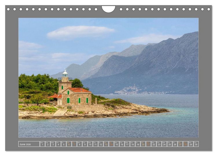 Produktbild: Croatia Dreamland on the Adriatic Sea (Wall Calendar 2026 DIN A4 landscape), CALVENDO 12 Month Wall Calendar