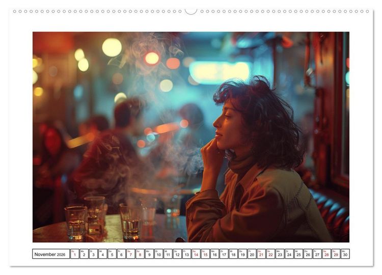 Produktbild: Jazz Geschichten um Mitternacht (hochwertiger Premium Wandkalender 2026 DIN A2 quer), Kunstdruck in Hochglanz