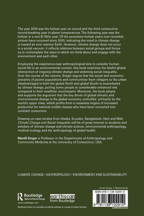 Produktbild: Climate Change and Social Inequality
