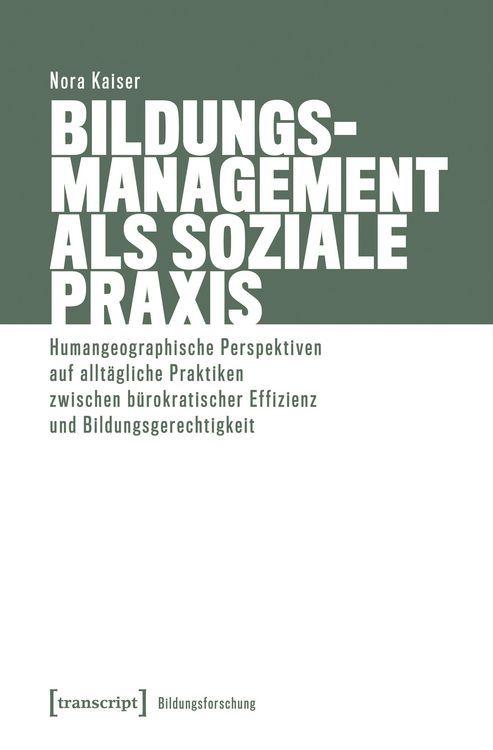 Produktbild: Bildungsmanagement als soziale Praxis