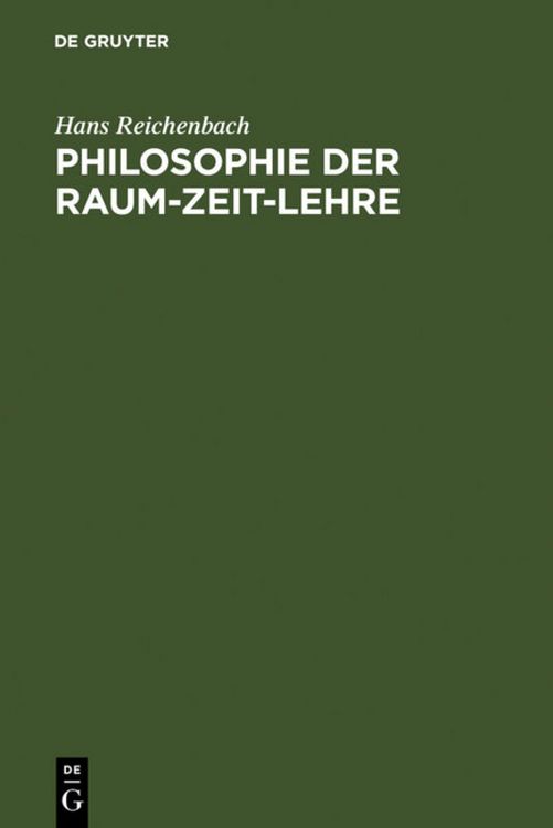 Produktbild: Philosophie der Raum-Zeit-Lehre