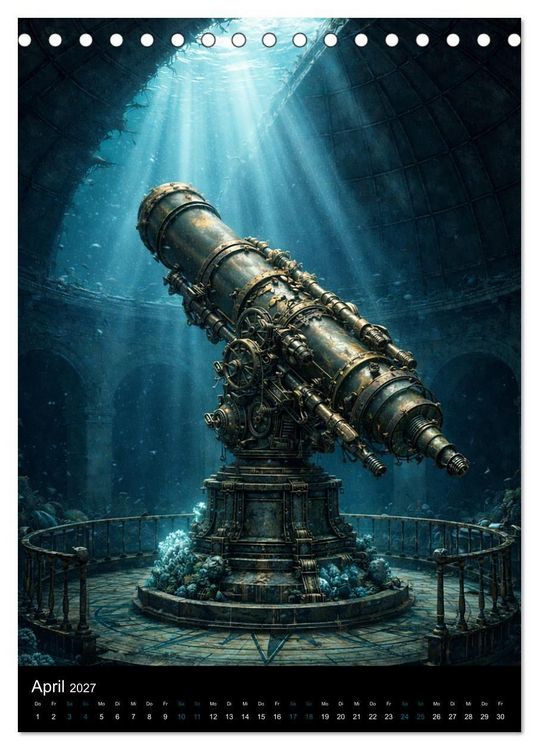 Produktbild: Aetherion &ndash; Die versunkene Stadt (Tischkalender 2027 DIN A5 hoch), CALVENDO Monatskalender