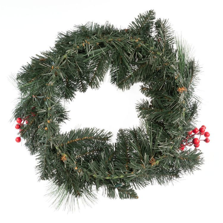 Produktbild: Idena Weihnachtskranz 15 LED 6h Timer &Oslash;50cm batteriebetrieben warmwei&szlig; f&uuml;r Innen