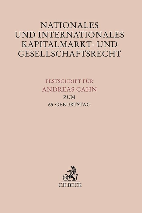 Produktbild: Nationales und Internationales Kapitalmarkt- und Gesellschaftsrecht