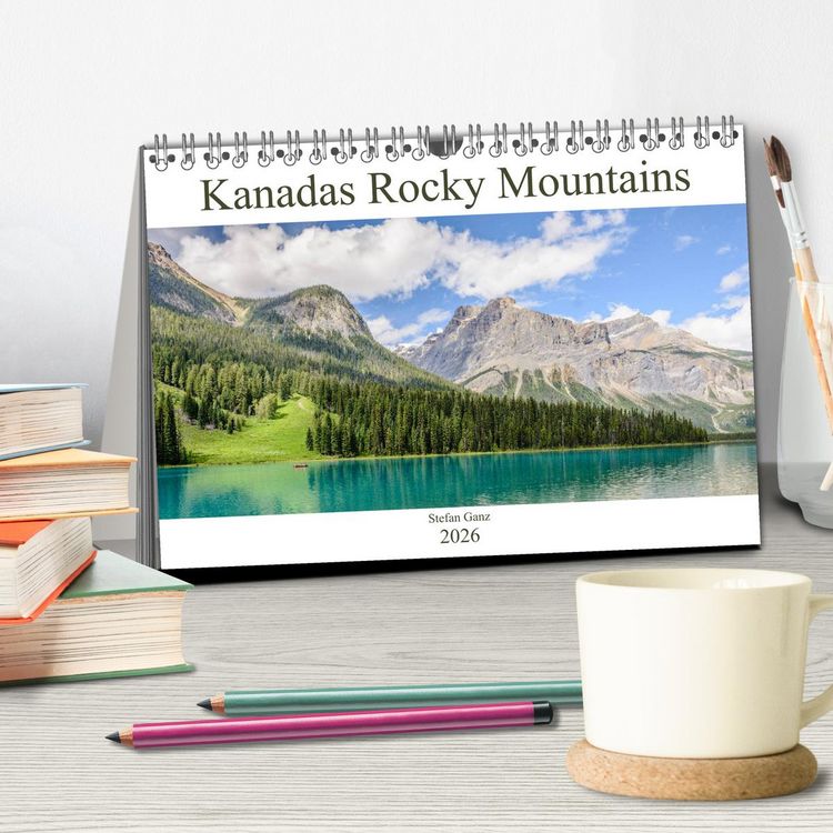 Produktbild: Kanadas Rocky Mountains (Tischkalender 2026 DIN A5 quer), CALVENDO Monatskalender