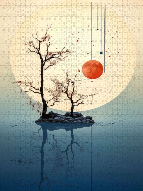 Produktbild: CALVENDO Puzzle Japan, der Tag erwacht | 1000 Teile Lege-Gr&ouml;&szlig;e 64x48cm Foto-Puzzle f&uuml;r gl&uuml;ckliche Stunden