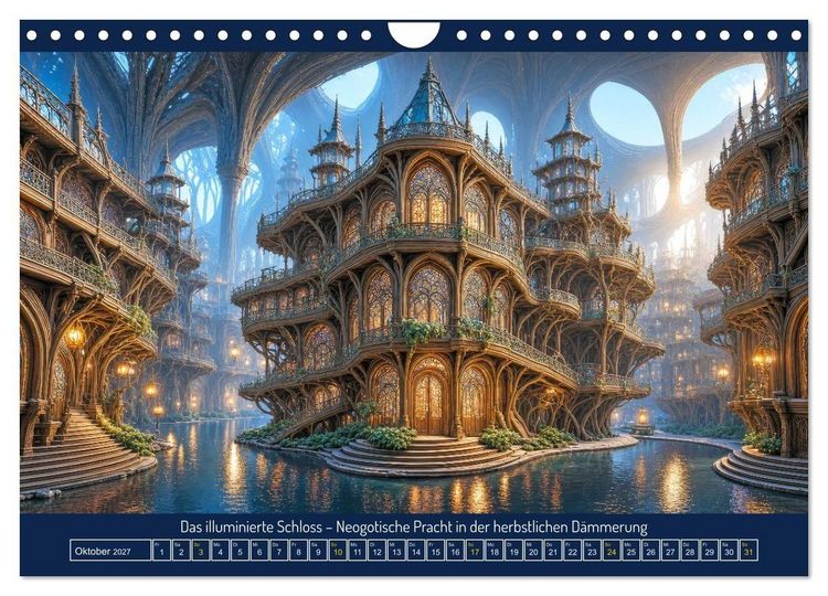 Produktbild: Metropolen der Fantasie (Wandkalender 2027 DIN A4 quer), CALVENDO Monatskalender