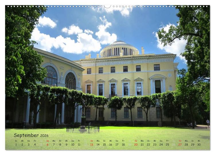 Produktbild: Sankt Petersburg - Pal&auml;ste der Umgebung (Wandkalender 2026 DIN A2 quer), CALVENDO Monatskalender