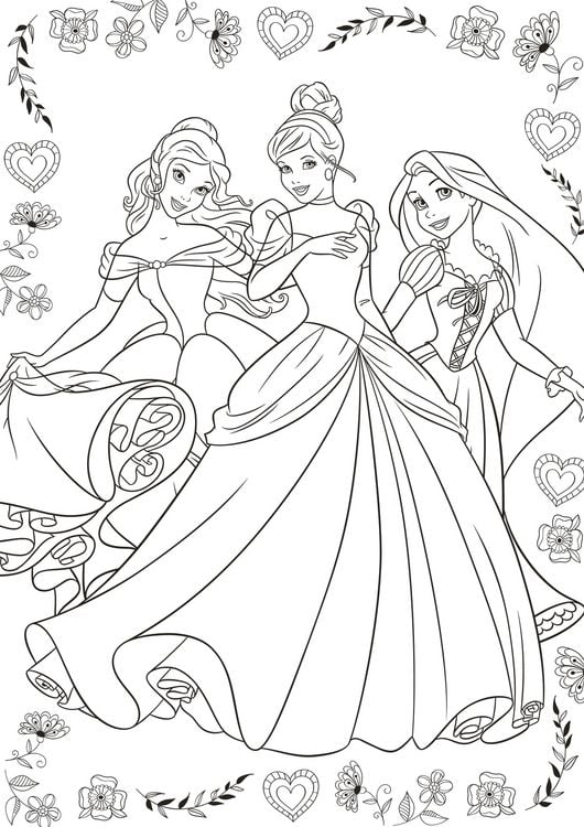 Produktbild: Disney Prinzessin Best of: Die schönsten Motive zum Ausmalen