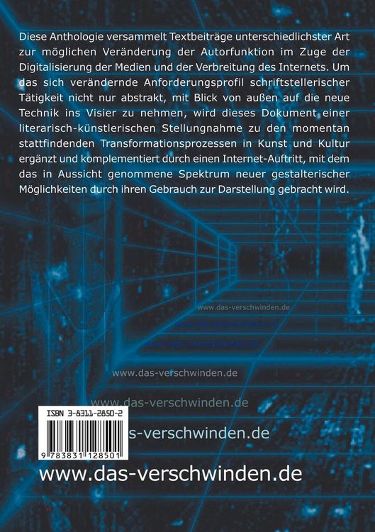 Produktbild: Das Verschwinden des Autors