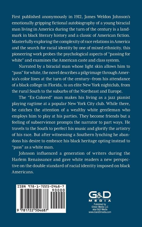 Produktbild: The Autobiography of an Ex-Colored Man