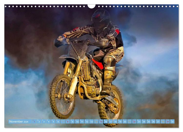 Produktbild: Motocross - mit vollem Risiko (Wandkalender 2026 DIN A3 quer), CALVENDO Monatskalender
