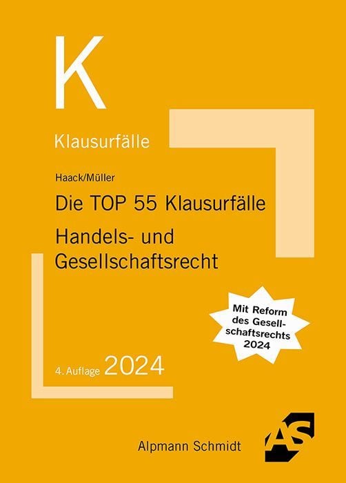 Produktbild: Die TOP 55 Klausurf&auml;lle Handels- und Gesellschaftsrecht