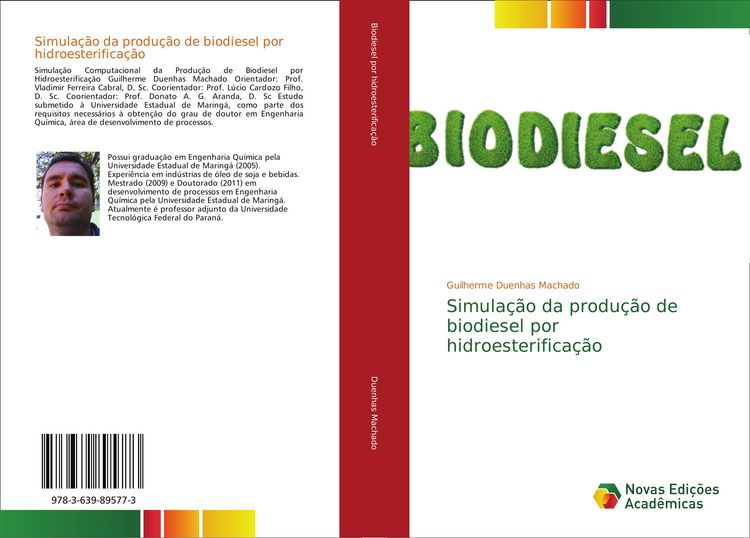Produktbild: Simula&ccedil;&atilde;o da produ&ccedil;&atilde;o de biodiesel por hidroesterifica&ccedil;&atilde;o