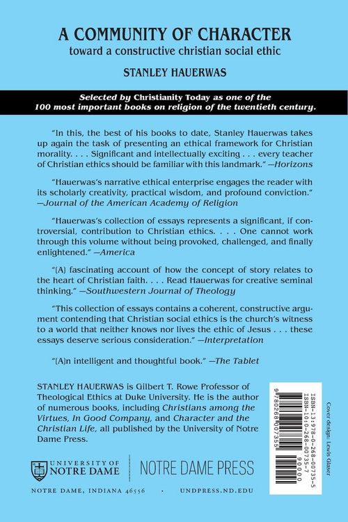 Produktbild: A Community of Character