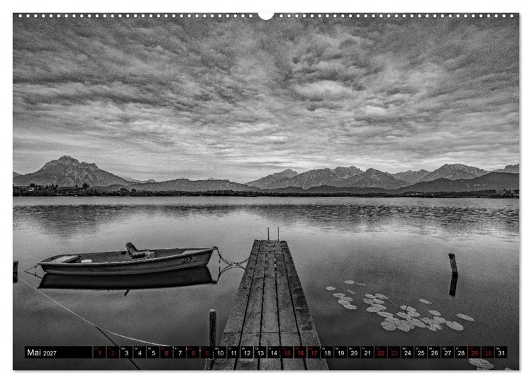 Produktbild: Dramatik in SW (Wandkalender 2027 DIN A2 quer), CALVENDO Monatskalender