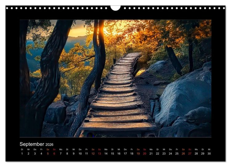 Produktbild: Abenteuerliche Wege (Wandkalender 2026 DIN A3 quer), CALVENDO Monatskalender