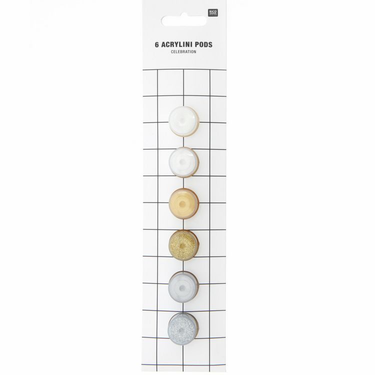 Produktbild: Acrylini Pots Celebration Set, 6 Farben, je 3,5 ml