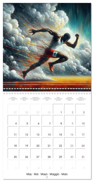 Produktbild: POPULAR USA SPORTS (Wall Calendar 2026 12 &times; 12 Inch) CALVENDO 12 Month Wall Calendar