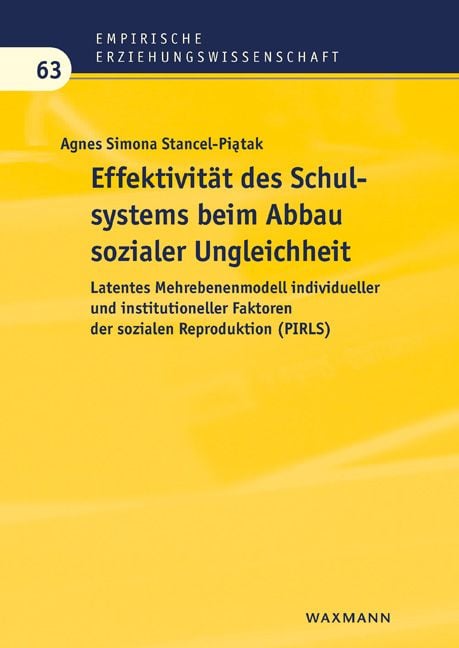 Produktbild: Effektivit&auml;t des Schulsystems beim Abbau sozialer Ungleichheit