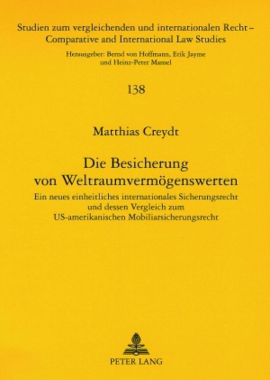 Produktbild: Die Besicherung von Weltraumverm&ouml;genswerten