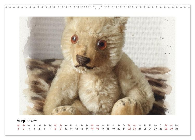 Produktbild: Sammlerst&uuml;cke: Puppen und B&auml;ren (Wandkalender 2026 DIN A3 quer), CALVENDO Monatskalender