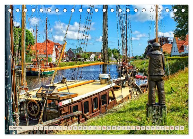 Produktbild: Reise an die Nordsee - Carolinensiel (Tischkalender 2026 DIN A5 quer), CALVENDO Monatskalender