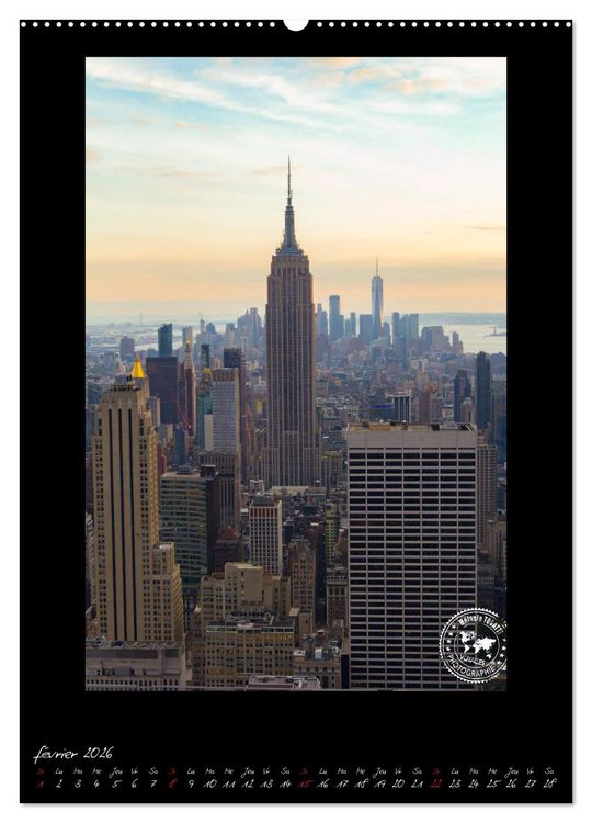 Produktbild: New York &ndash; Portraits incontournables (Calendrier mural 2026 DIN A2 horizontal) calendrier de bureau