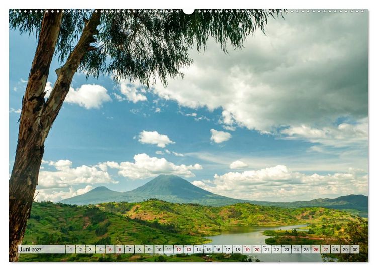 Produktbild: Die sch&ouml;nsten Vulkane Afrikas (hochwertiger Premium Wandkalender 2027 DIN A2 quer), Kunstdruck in Hochglanz