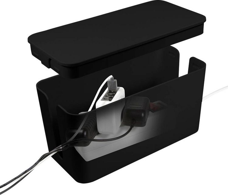 Produktbild: LogiLink KAB0060 Kabel-Geh&auml;use 115 x 235 x 120 Kunststoff Schwarz 1 St.